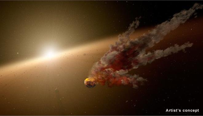 Perierga.gr - «Καραμπόλα» αστεροειδών γύρω από μακρινό άστρο